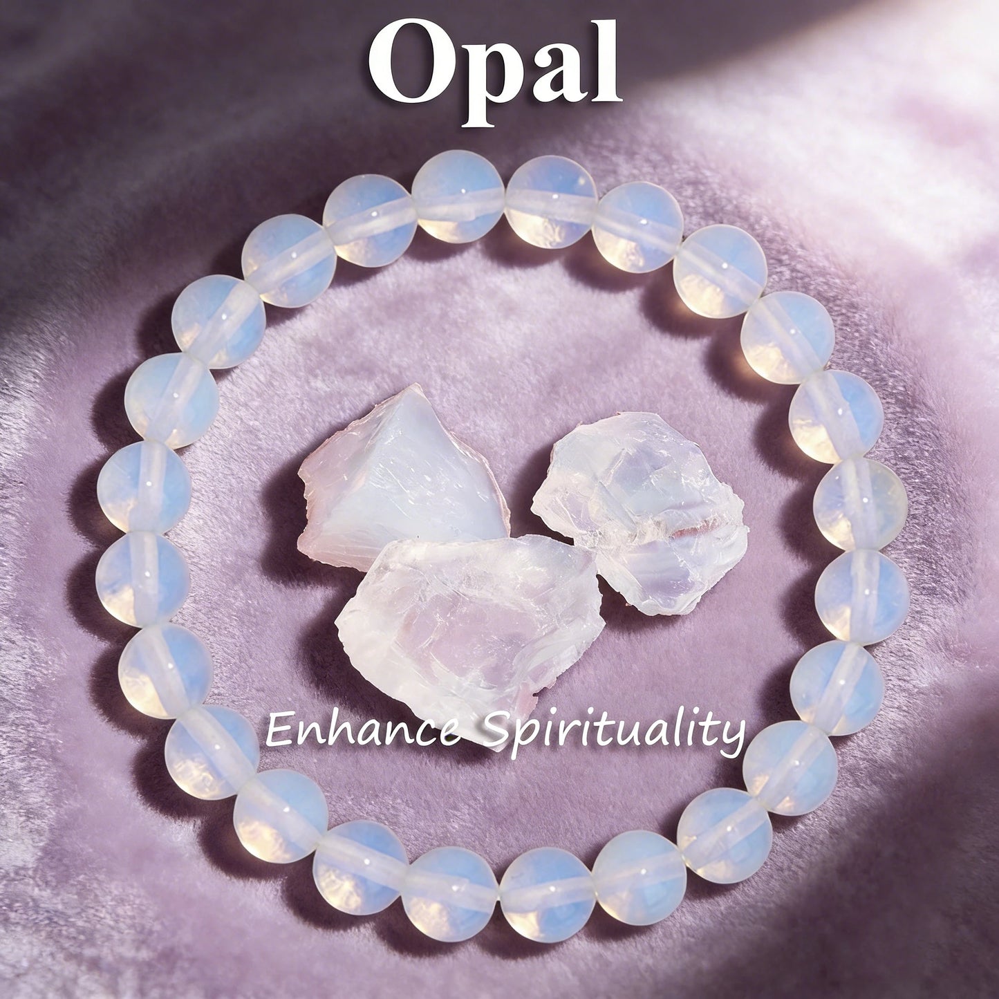 Natural Sodalite Stone Beaded Bracelet