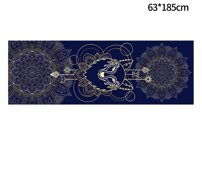 Printed Hot Yoga Mat Towel (185 x 63 cm)