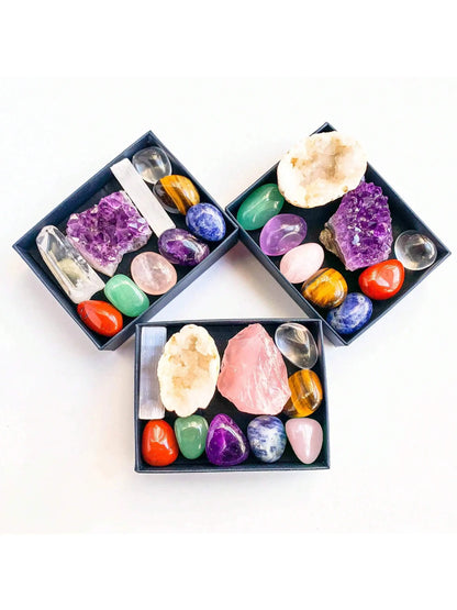 Natural Crystal Chakra & Healing Set