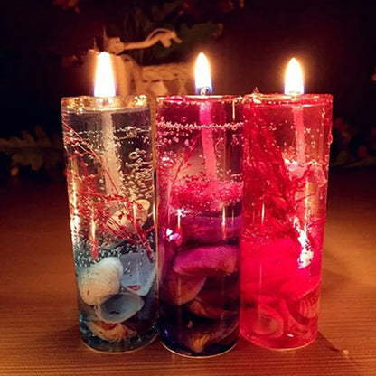 Aromatherapy Smokeless Ocean Shell Scented Jelly Candle