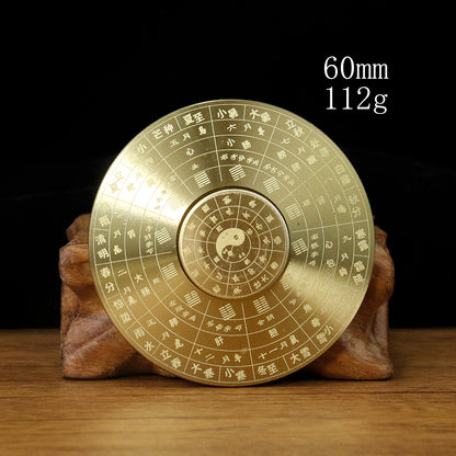 1PC Retro Brass Feng Shui Compass Turntable