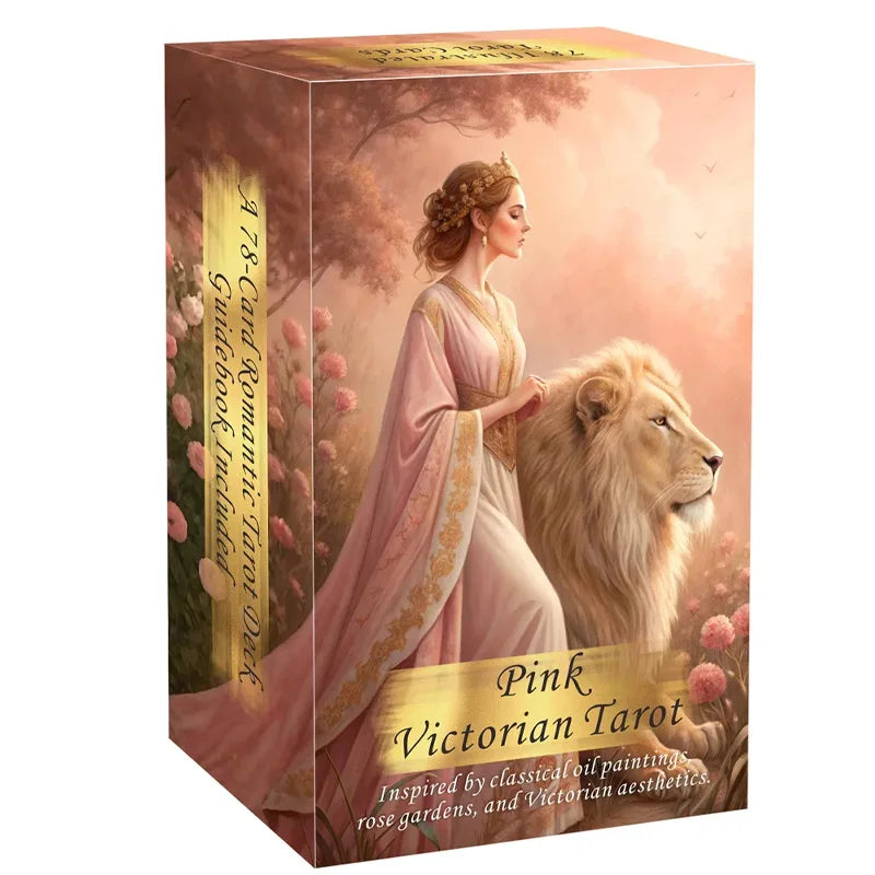 Pink Victorian Tarot Cards Deck (78-Card Set)