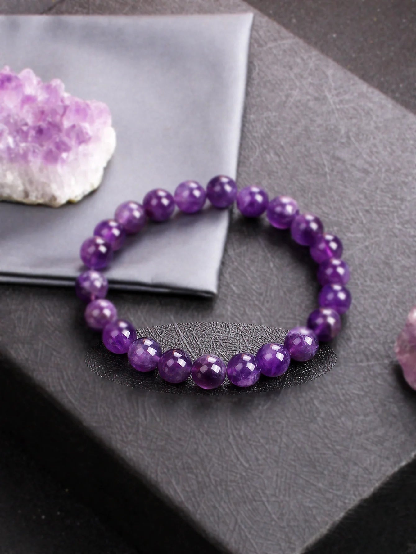 Amethyst Bead Bracelet