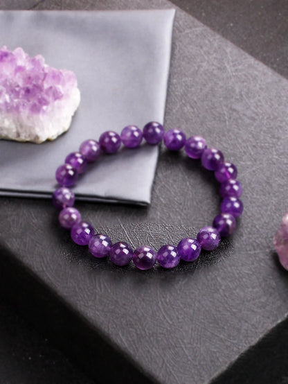 Amethyst Bead Bracelet