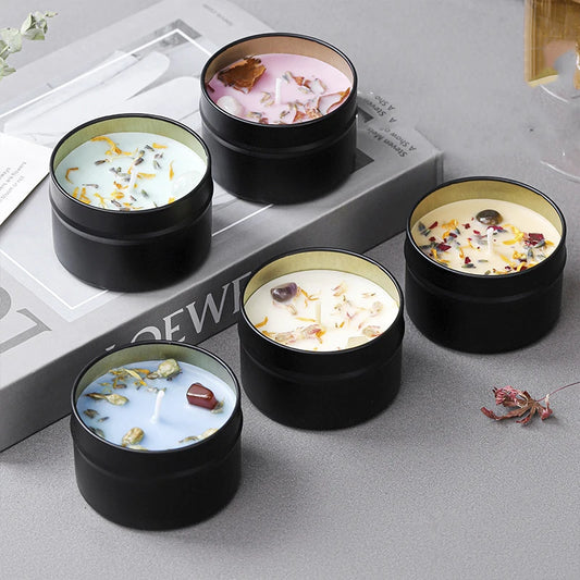 Wholesale Crystal & Dried Floral Scented Candle Set