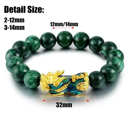 Green Obsidian Feng Shui Wealth Bracelet