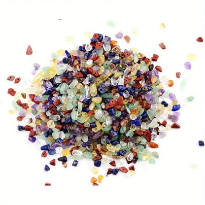 450-Piece DIY Natural Crushed Stone Jewelry Making Craft Set