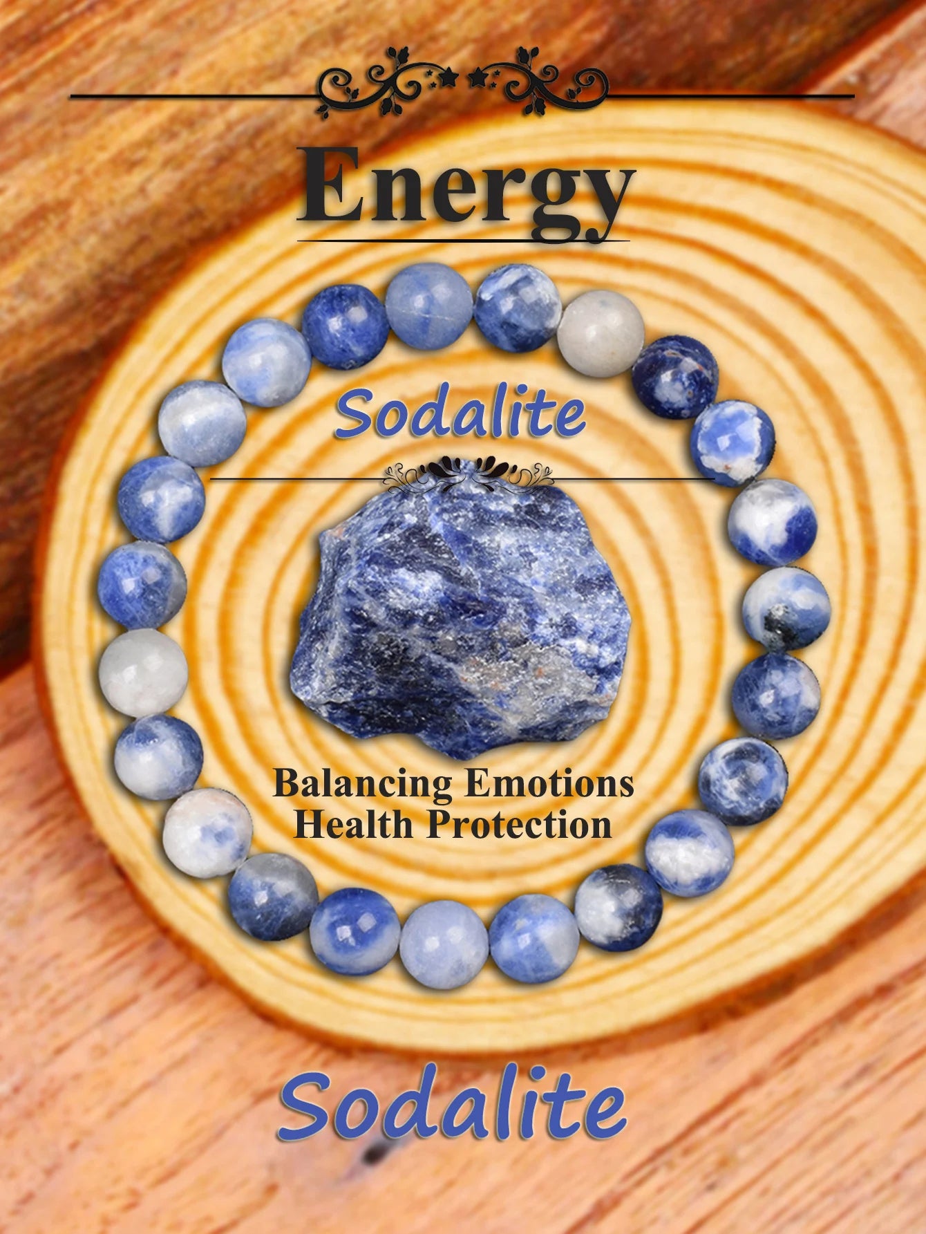 Handmade Natural Lapis Lazuli Stone Bracelet