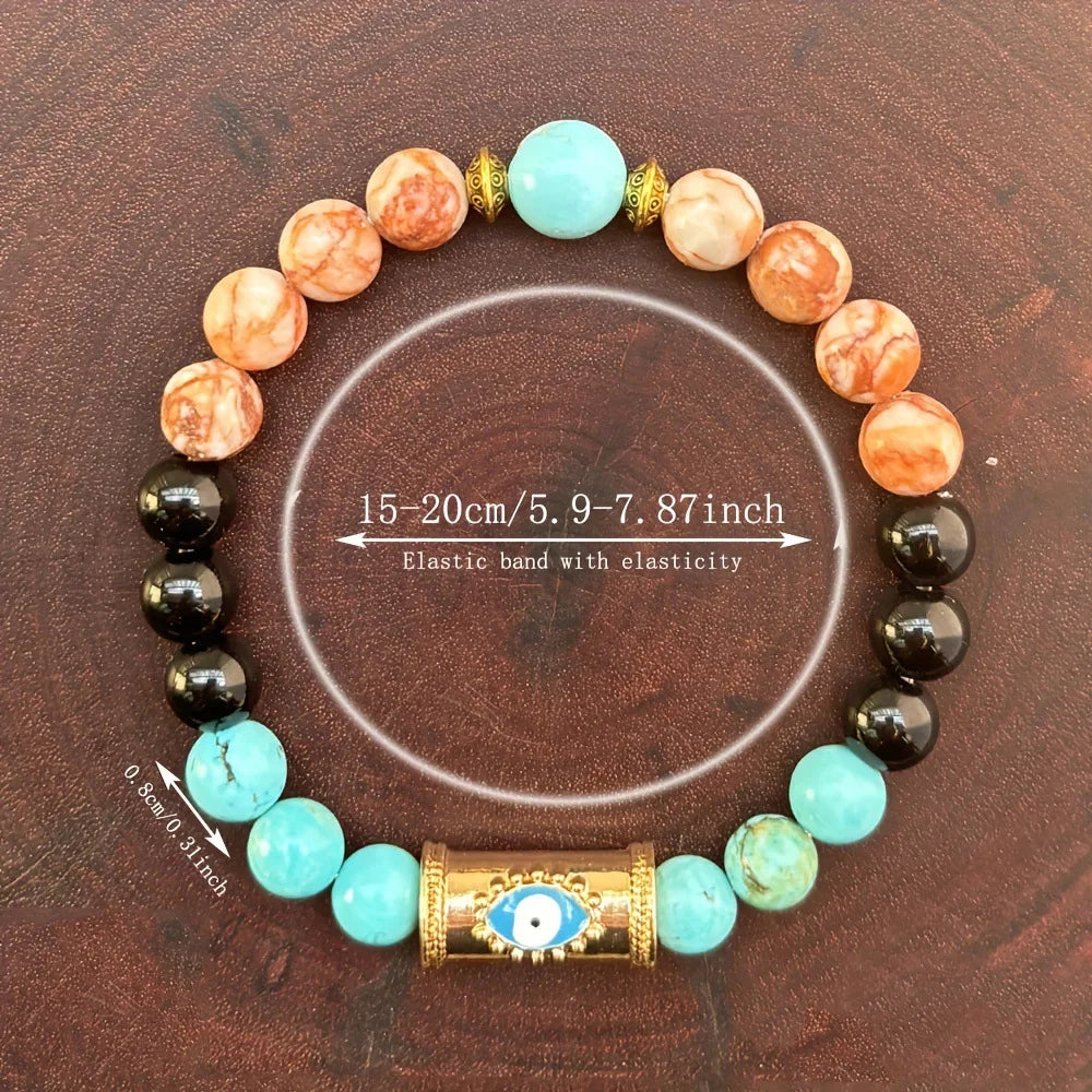Natural Stone Beaded Bracelet Collection