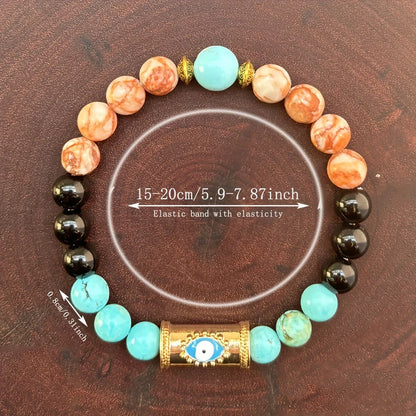 Natural Stone Beaded Bracelet Collection