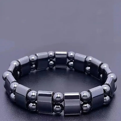 Tiger's Eye Stone Magnetic Hematite Beaded Bracelet