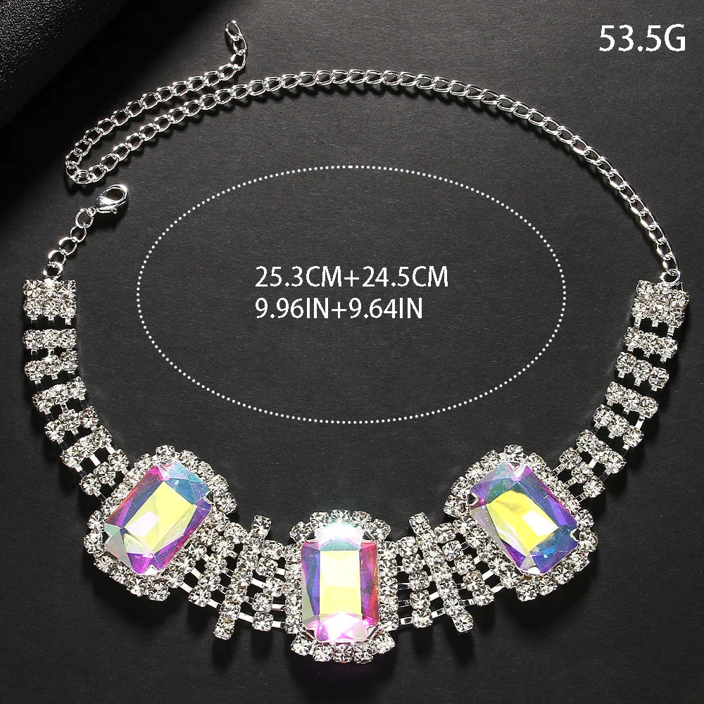3-Piece Color Geometric Bridesmaid Jewelry Set