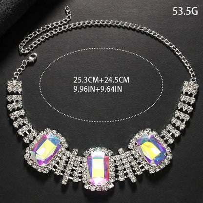 3-Piece Color Geometric Bridesmaid Jewelry Set
