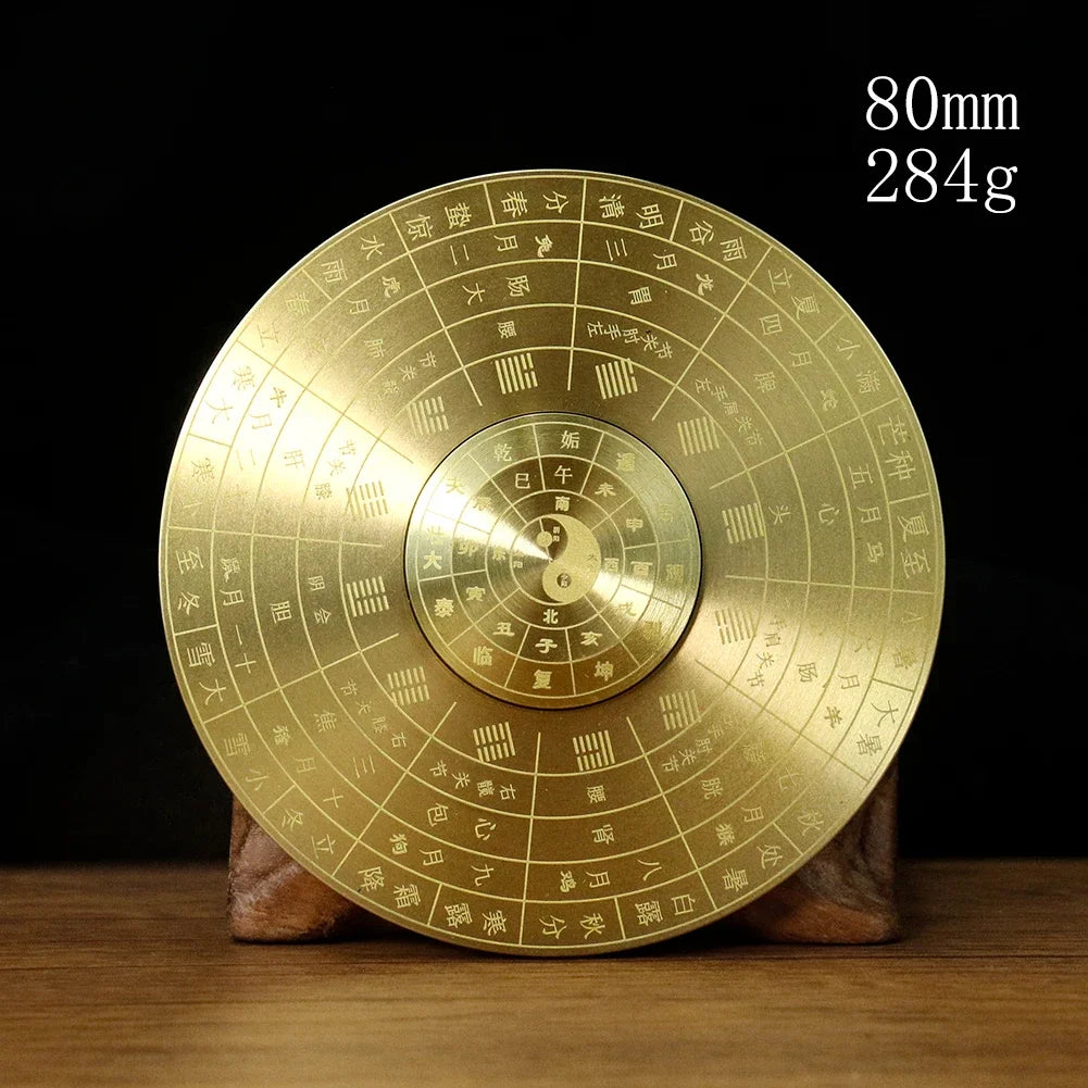 1PC Retro Brass Feng Shui Compass Turntable