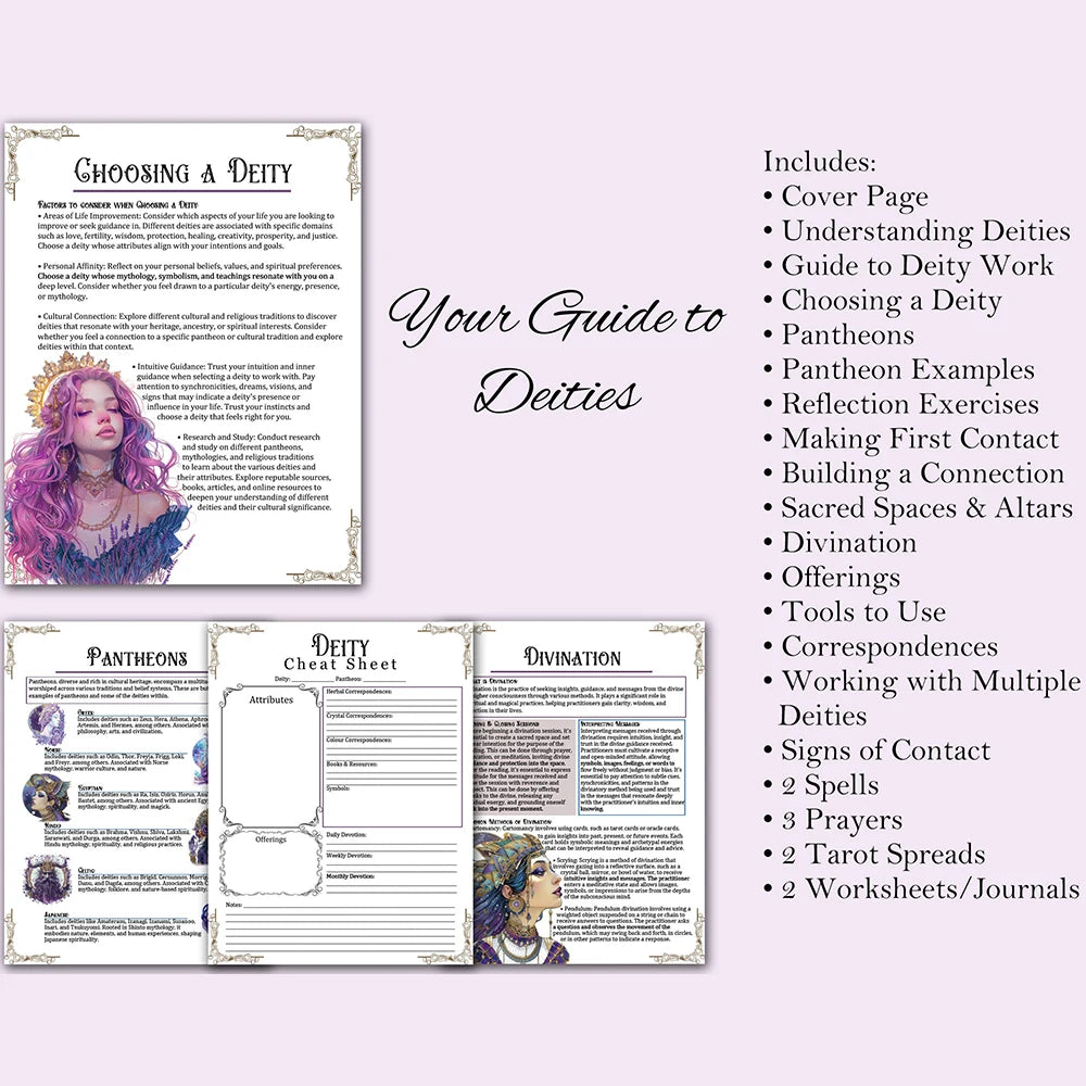 Spell Jars Guide Book & 27-Page Witchcraft and Magic Workbook for Beginners