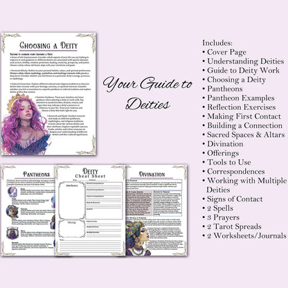 Spell Jars Guide Book & 27-Page Witchcraft and Magic Workbook for Beginners