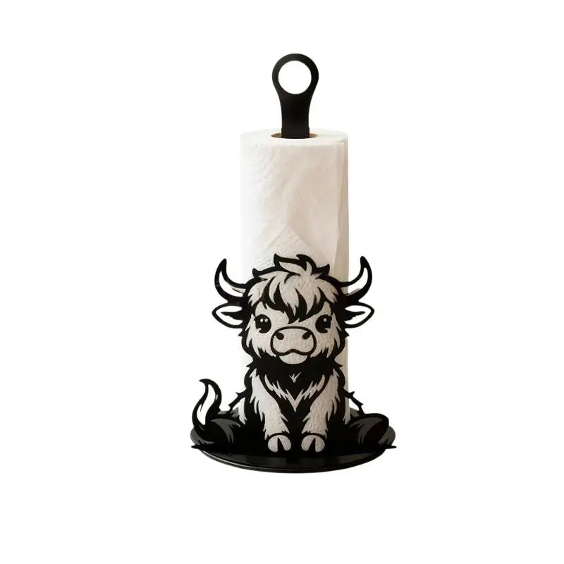 Highland Cow Paper Towel Holder