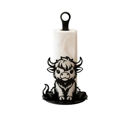 Highland Cow Paper Towel Holder