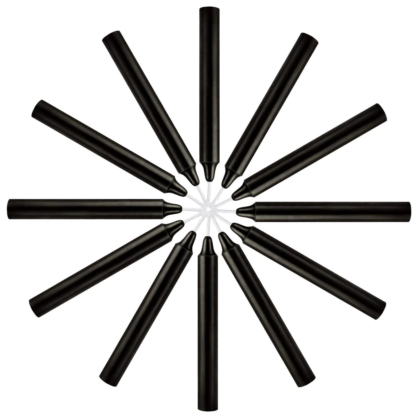 12-Piece Black Small Rod Wax Set