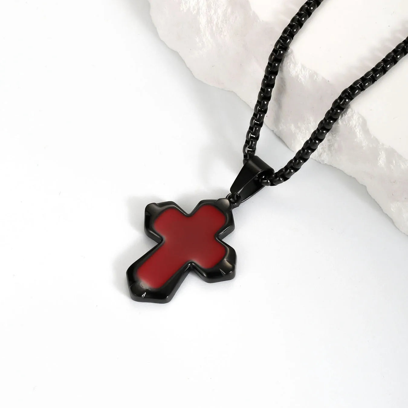 Stainless Steel Cross Pendant Necklace
