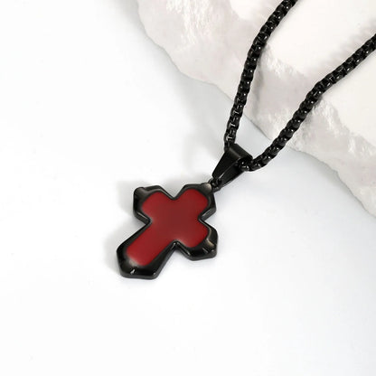 Stainless Steel Cross Pendant Necklace