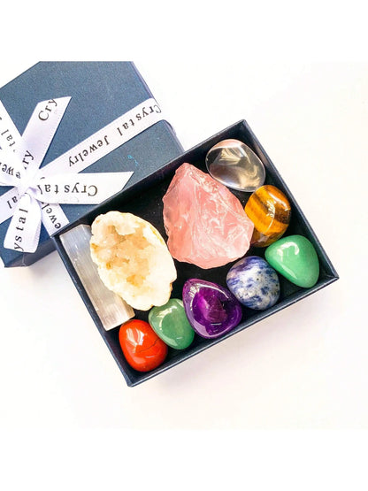 Natural Crystal Chakra & Healing Set