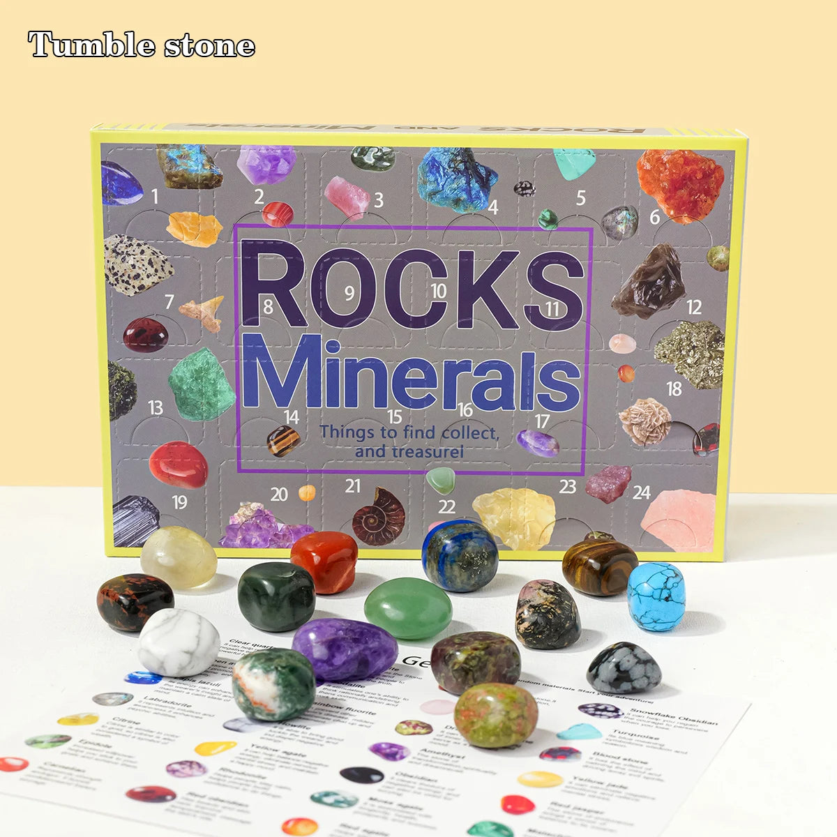 24-Piece Natural Crystal Specimen Gift Box