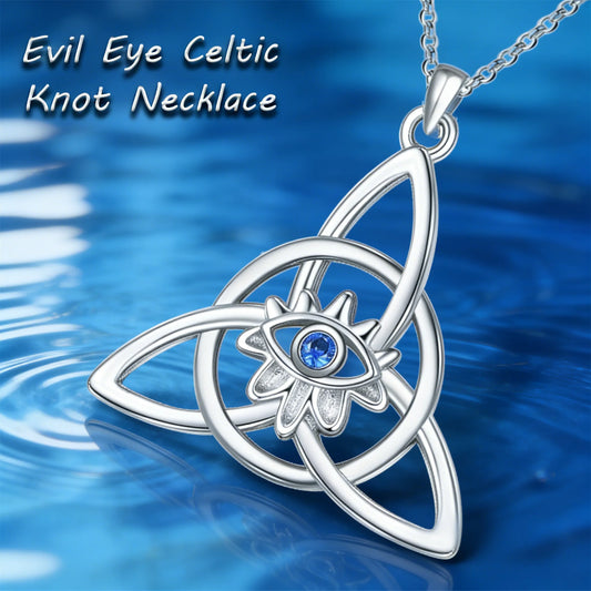 Zinc Alloy Celtic Trinity Knot Pendant Necklace