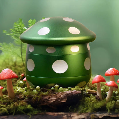 4-Layer Aluminum Mushroom Herb Grinder (63mm/2.5-inch)