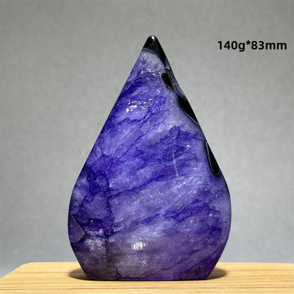 Natural Purple Agate Free-Form Quartz Crystal