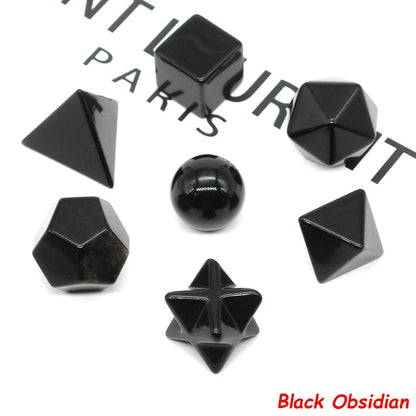 7 Chakra Platonic Sacred Stones Set
