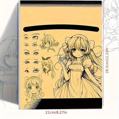 Anime Character Line Art Drawing Book