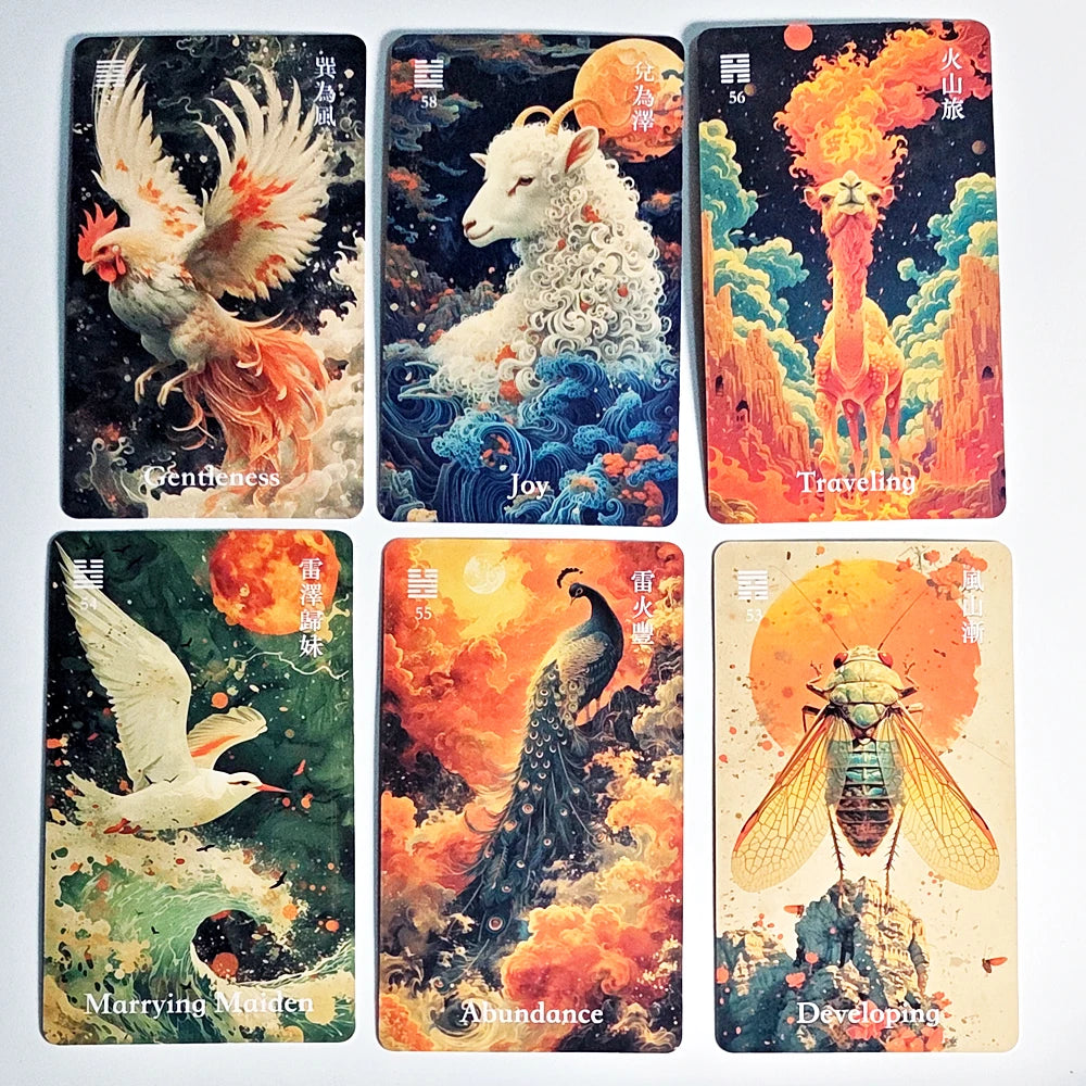 I-Ching Oracle Dragon Deck (64-Card Set)
