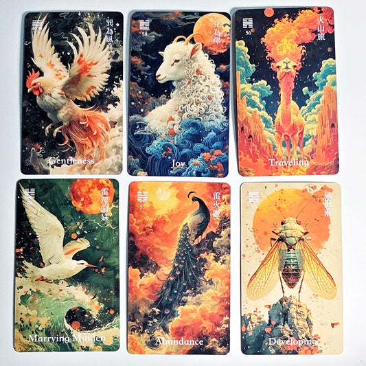 I-Ching Oracle Dragon Deck (64-Card Set)