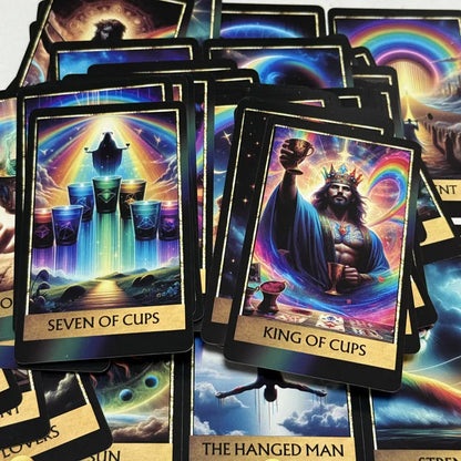 Rainbow Tarot Deck (78-Card English Visions Divination Edition)