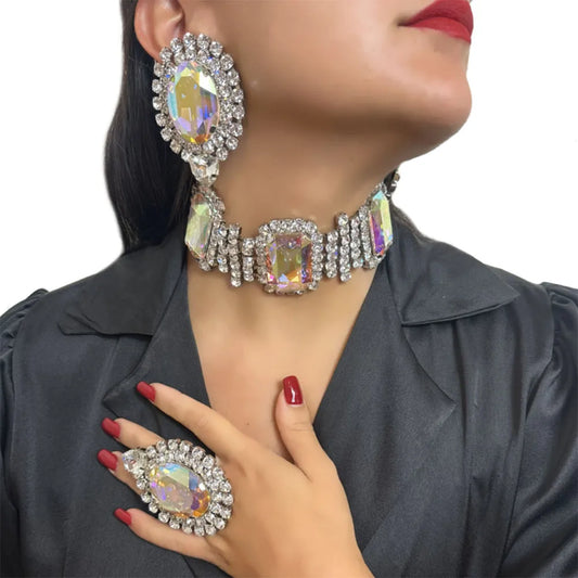 3-Piece Color Geometric Bridesmaid Jewelry Set