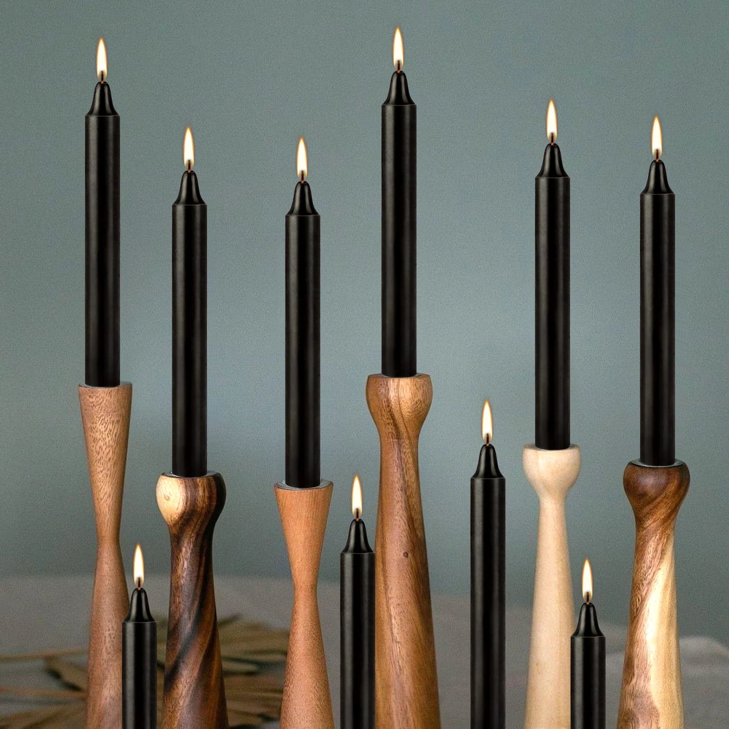 12-Piece Black Small Rod Wax Set