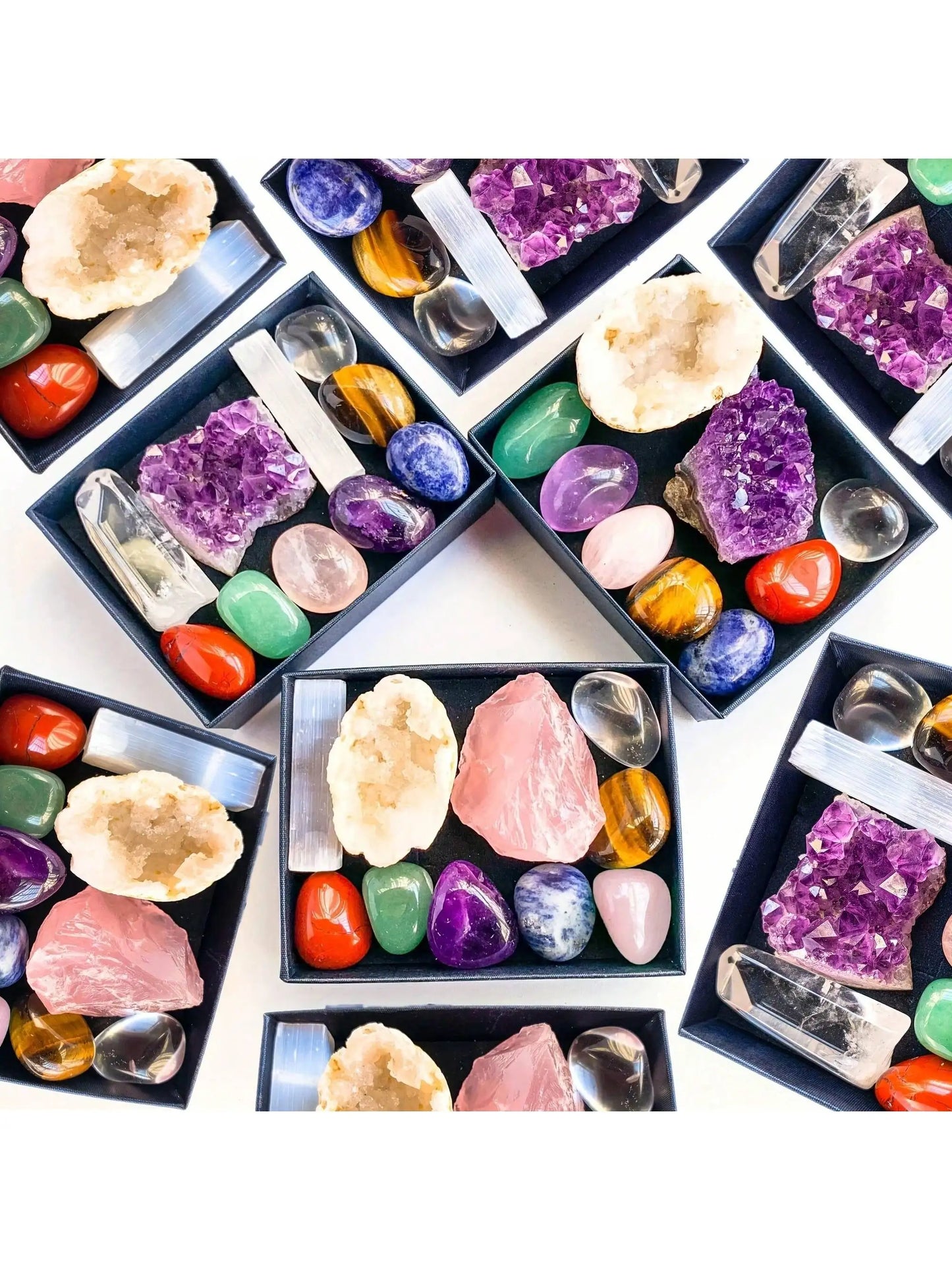 Natural Crystal Chakra & Healing Set