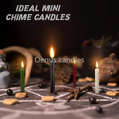 10-Piece Colored Witch Spell and Chime Candle Set