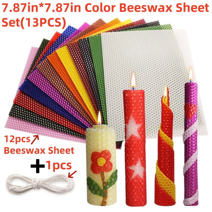 13-Piece Multi-Color Beeswax Sheet Set