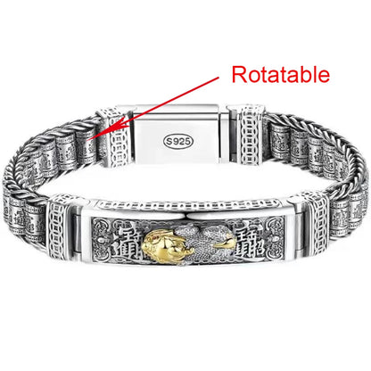 Rotatable Pixiu Charm Bracelet
