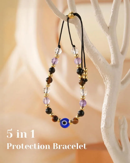 Dainty Natural Crystal Protection Bracelet