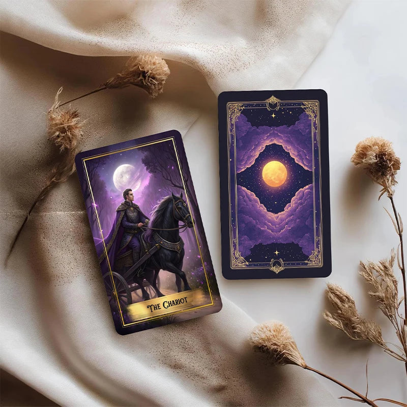 Purple Moon Tarot Deck (78-Card Set)
