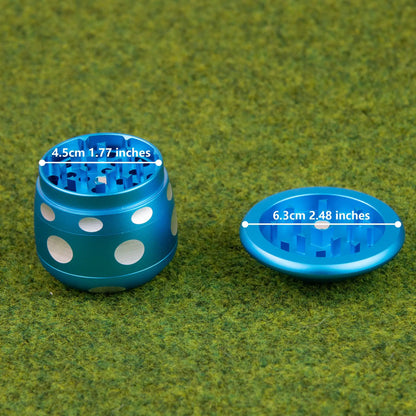 4-Layer Aluminum Mushroom Herb Grinder (63mm/2.5-inch)