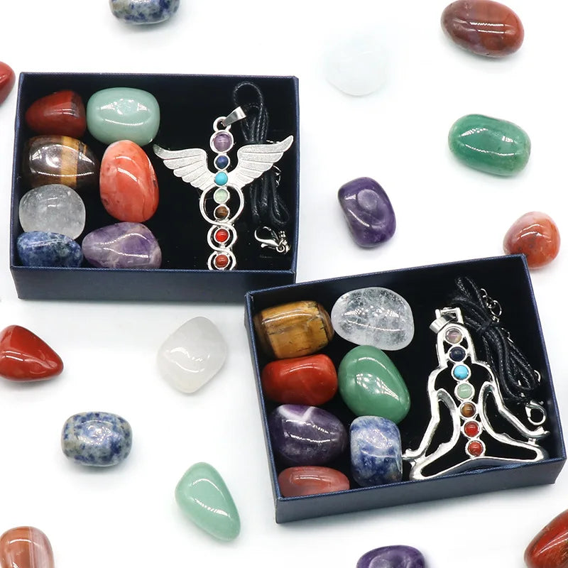 8/14-Piece Natural Crystal Stone Set