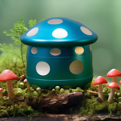 4-Layer Aluminum Mushroom Herb Grinder (63mm/2.5-inch)