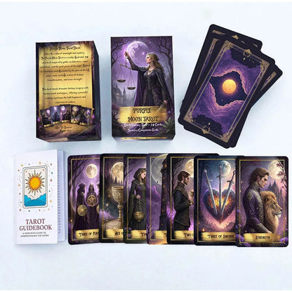 Purple Moon Tarot Deck (78-Card Set)