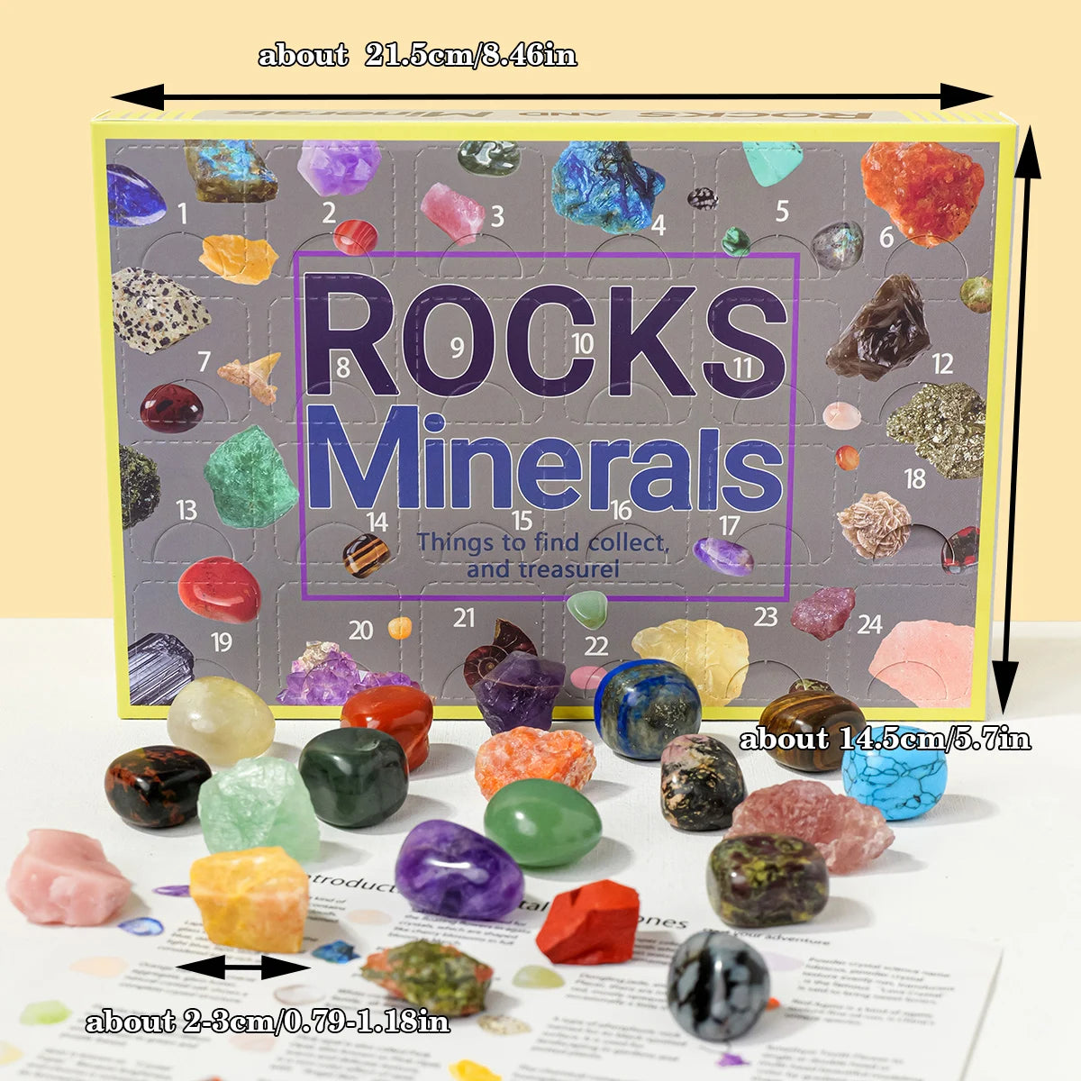 24-Piece Natural Crystal Specimen Gift Box