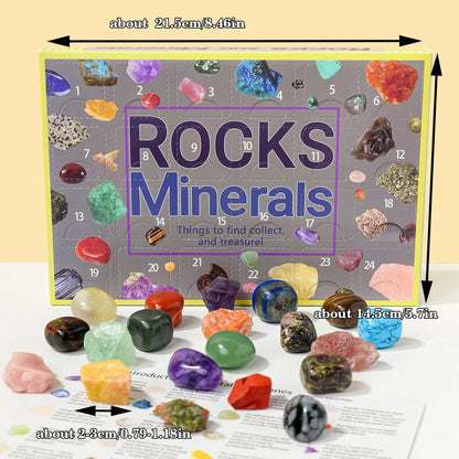 24-Piece Natural Crystal Specimen Gift Box