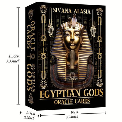 Egyptian Gods Oracle Cards (12.6 x 8.9 cm)